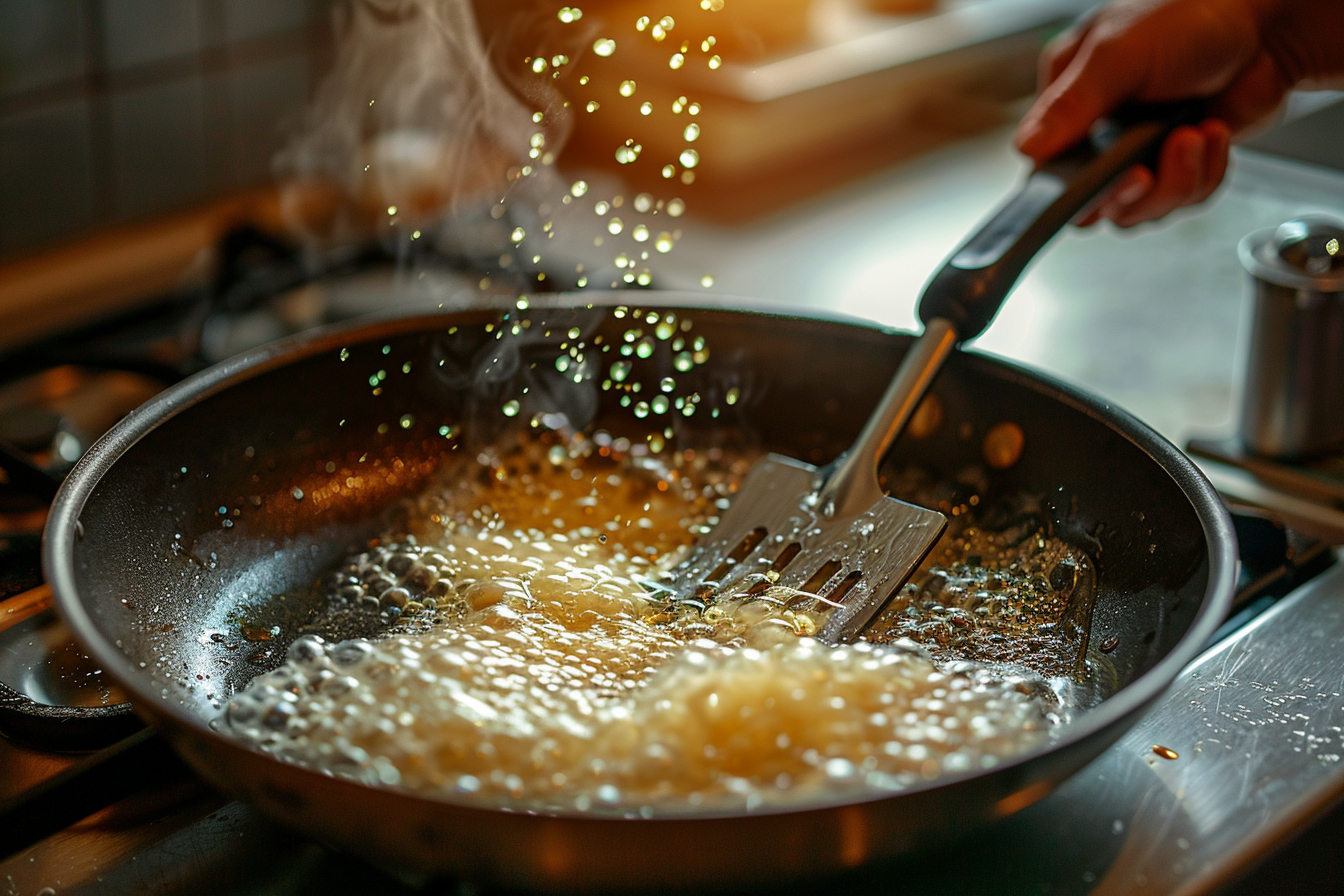 Découverte culinaire : pourquoi l’huile de friture mousse et comment y remédier